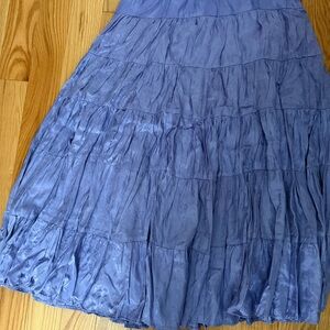Coldwater Creek Lavender Tiered Maxi Skirt